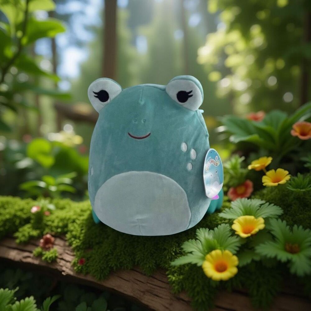 NWT Novi Teal Frog Squishmallow Plush Stuffed Animal 11”